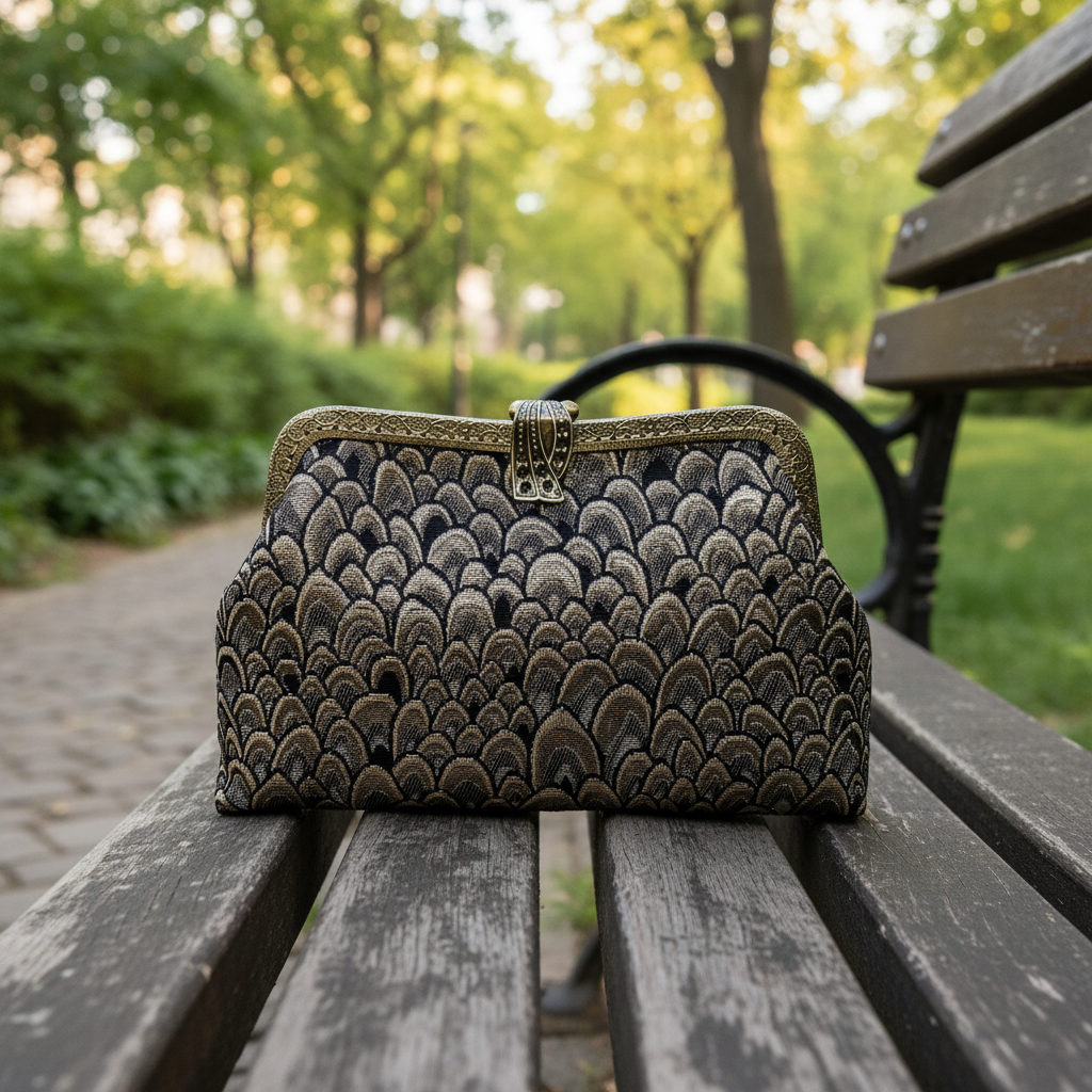 Gradient clutch bag (gold)