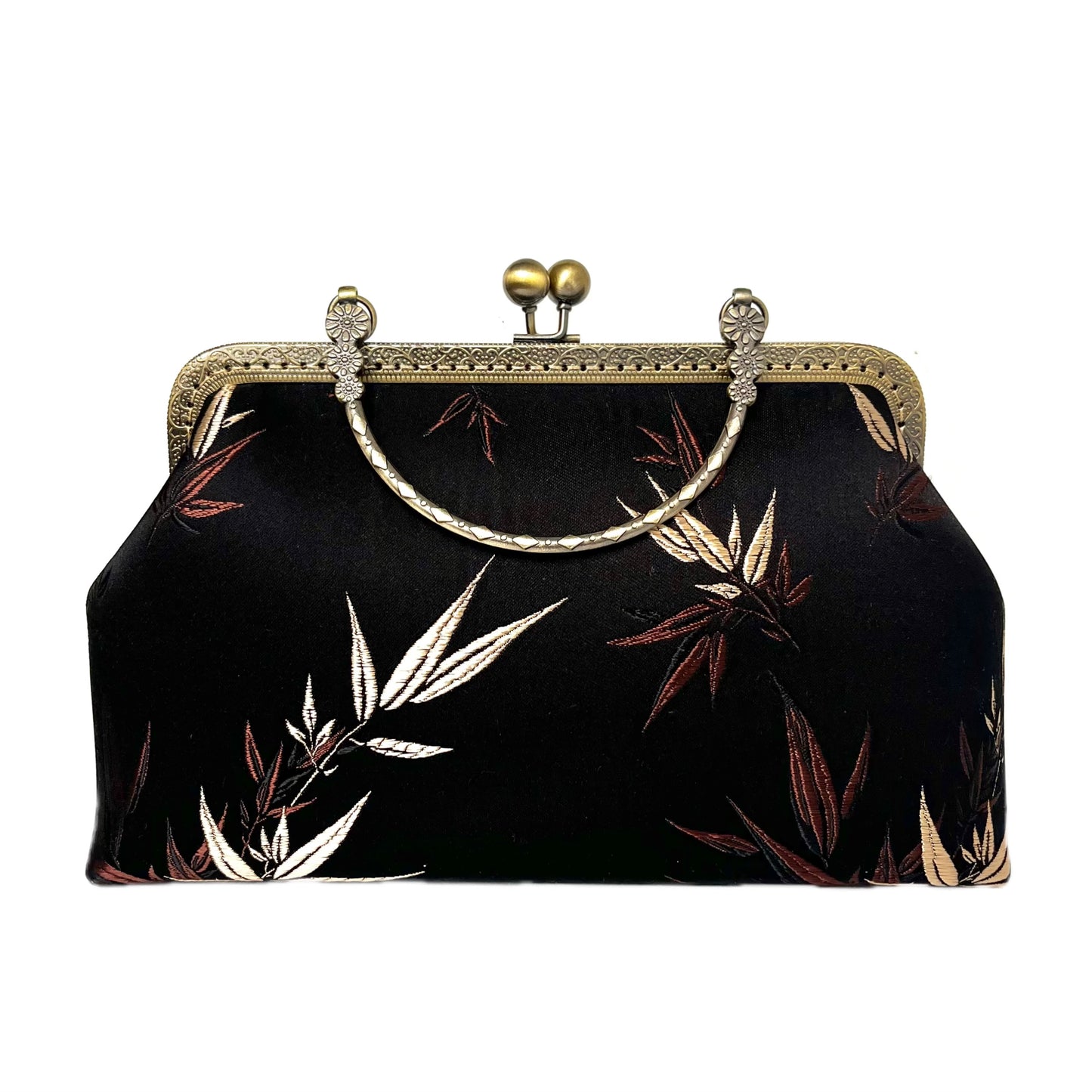 Torebka jedwabna z rączką bambus