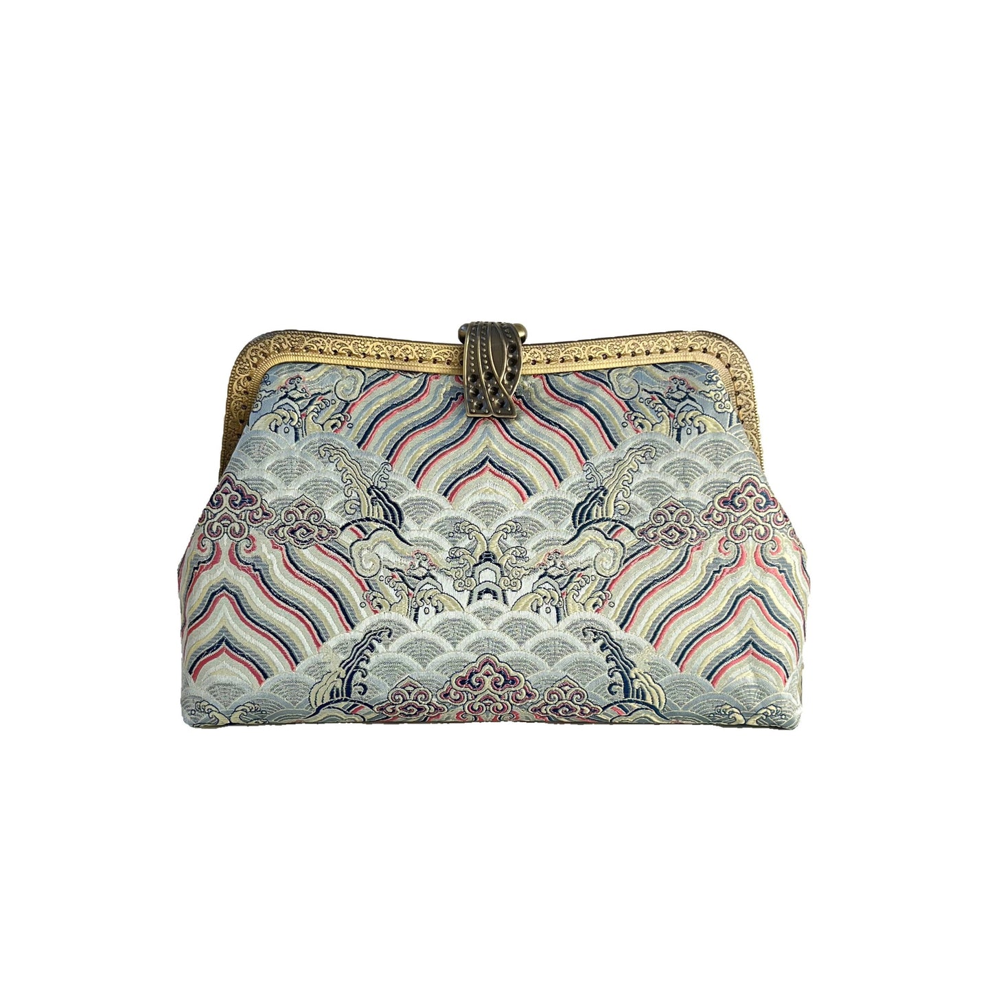 Milky Sea Abyss Seiden-Clutch