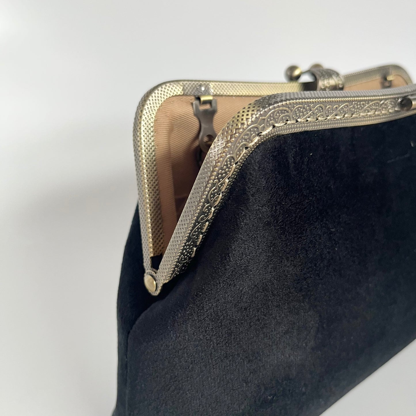 Velor clutch bag