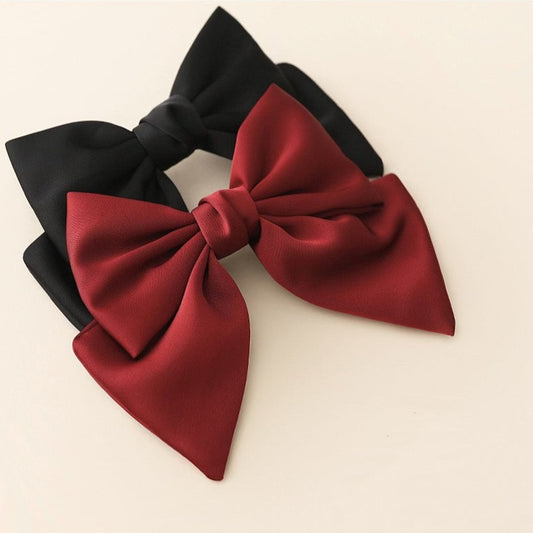 Satin Bow Clip (Many Colors)