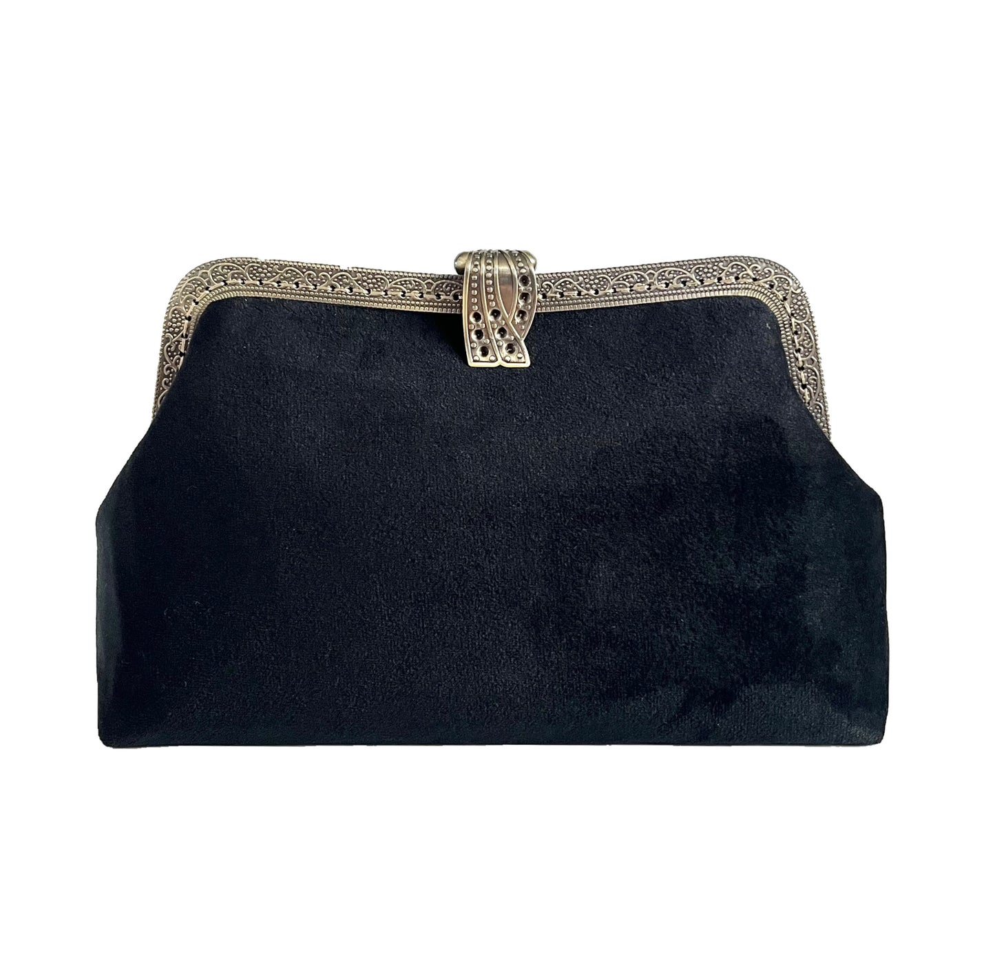 Velor clutch bag