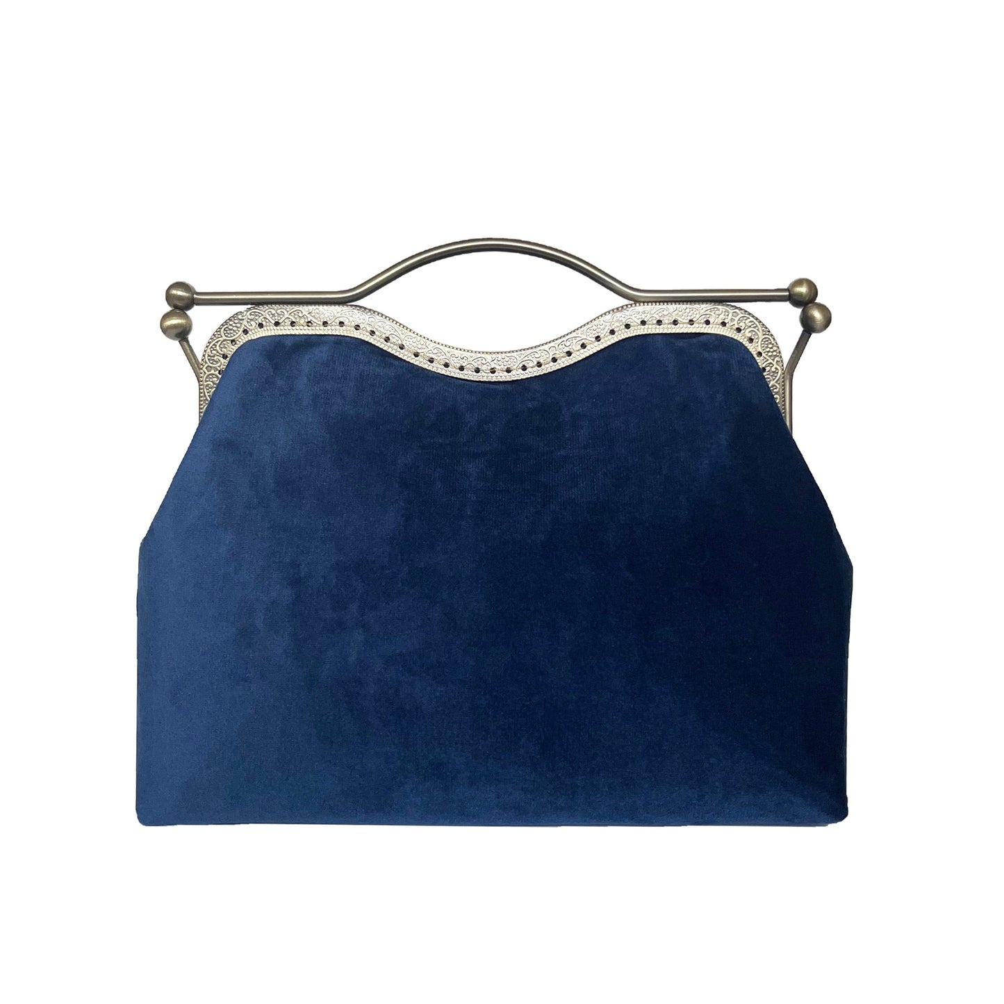 M-shaped velvet bag