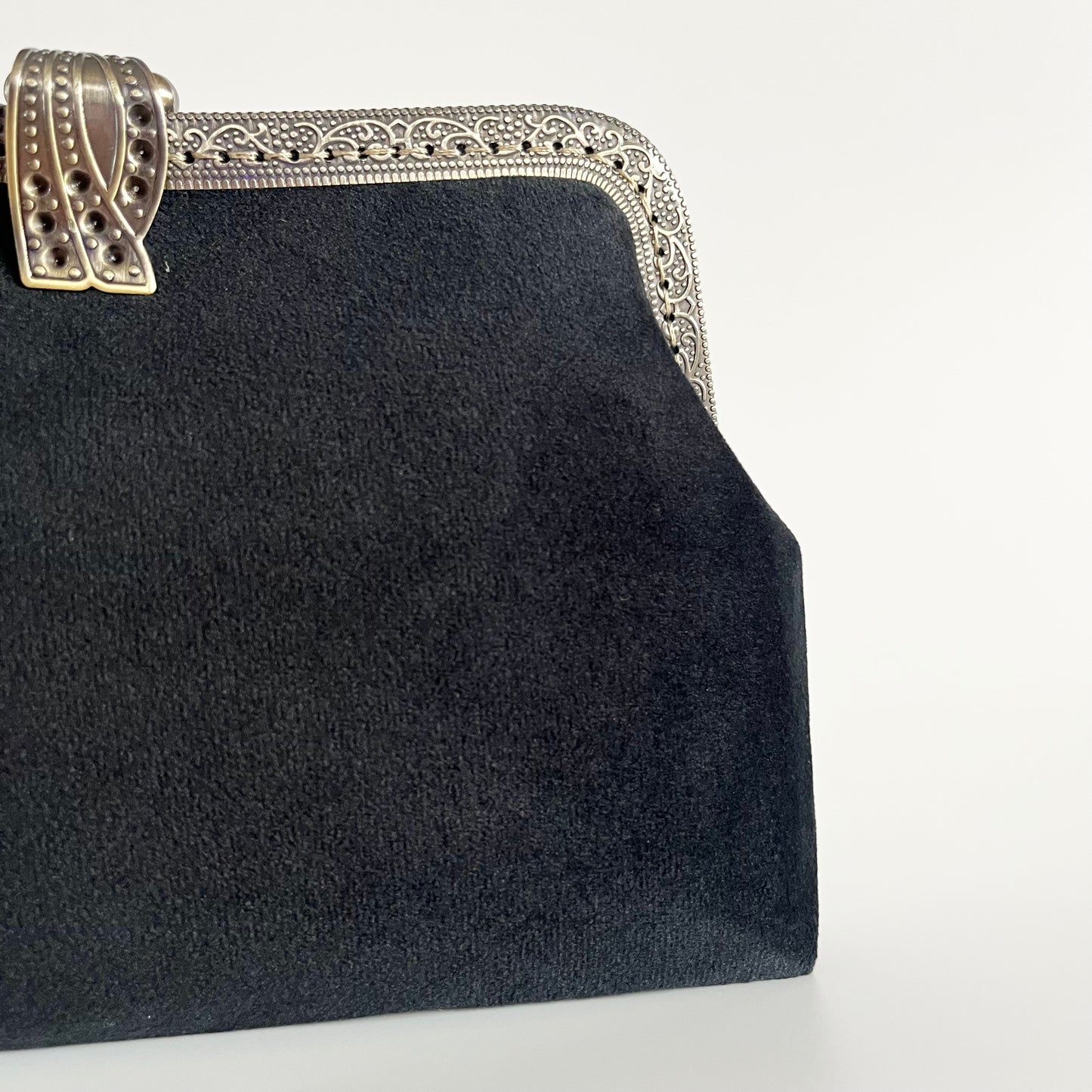 Velor clutch bag