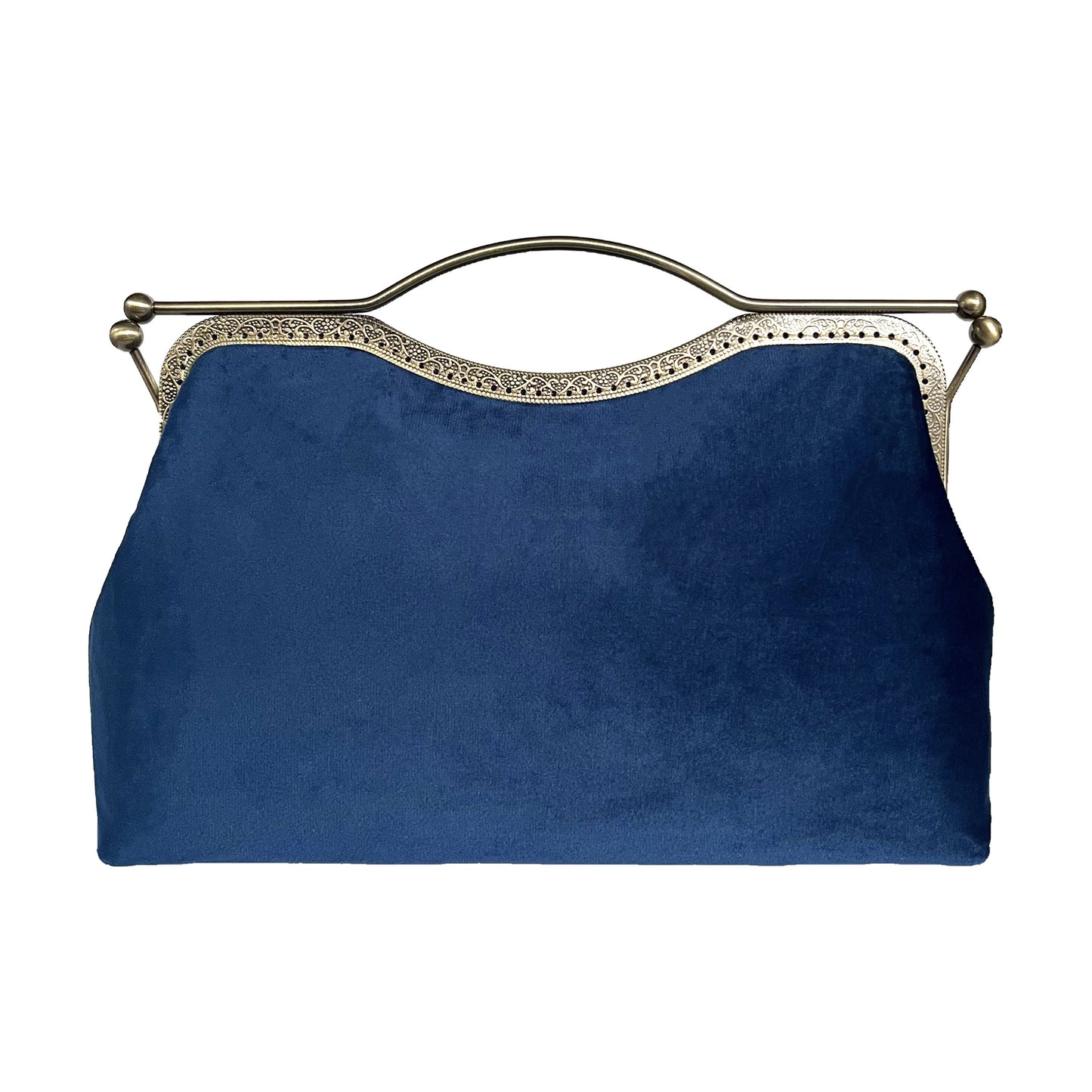 M-shaped velvet bag