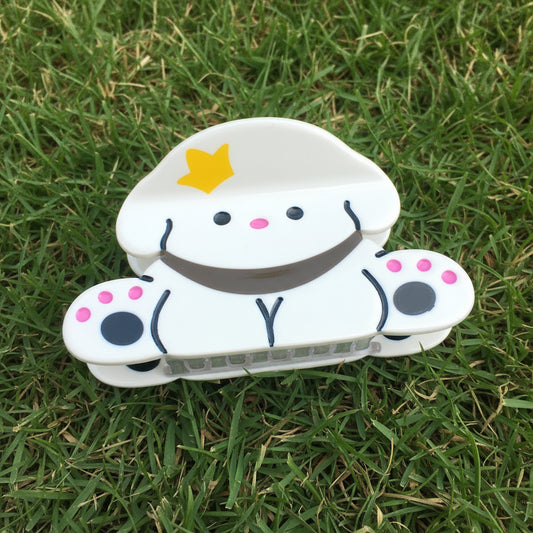 Klamra do włosów biały Piesek