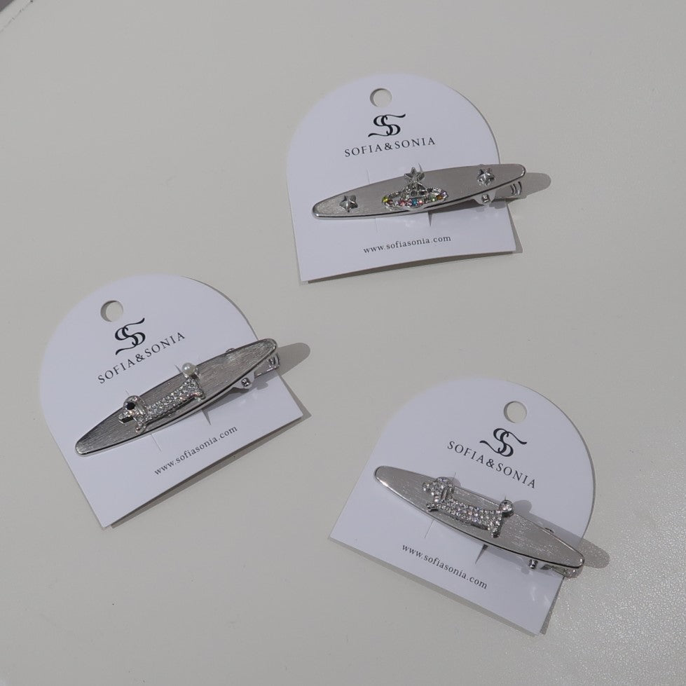 Spinka do włosów metalowa