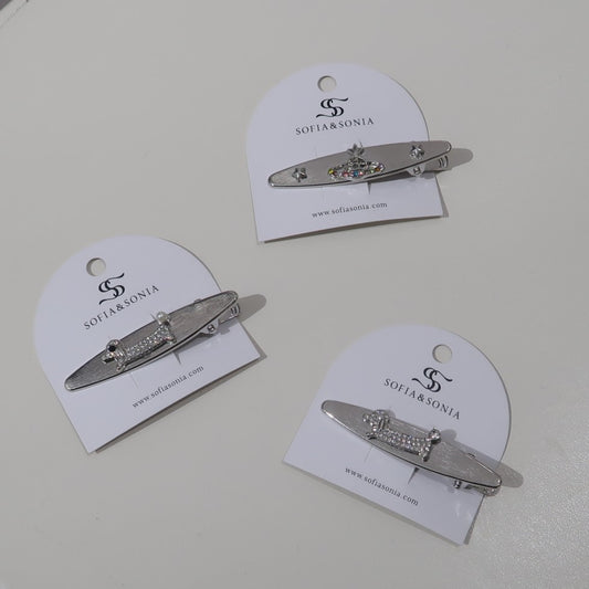 Spinka do włosów metalowa