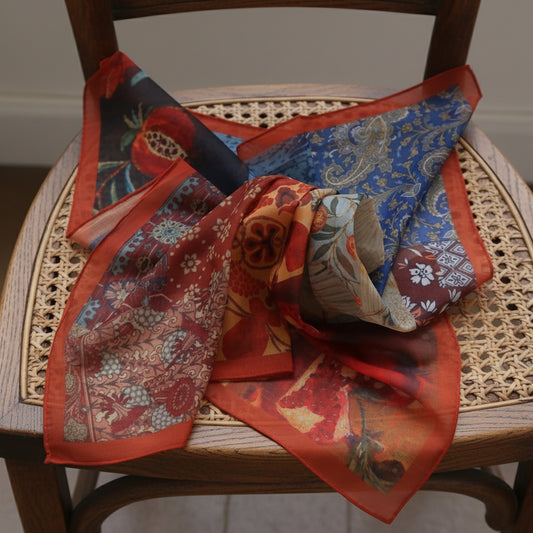 Chusta bawełniana z jedwabiem