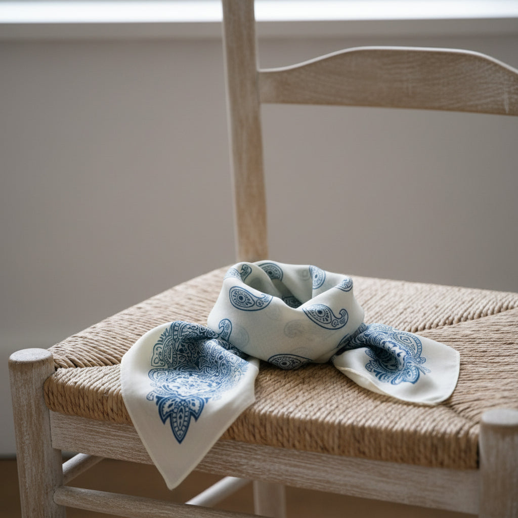 Chusta bawełniana z jedwabiem