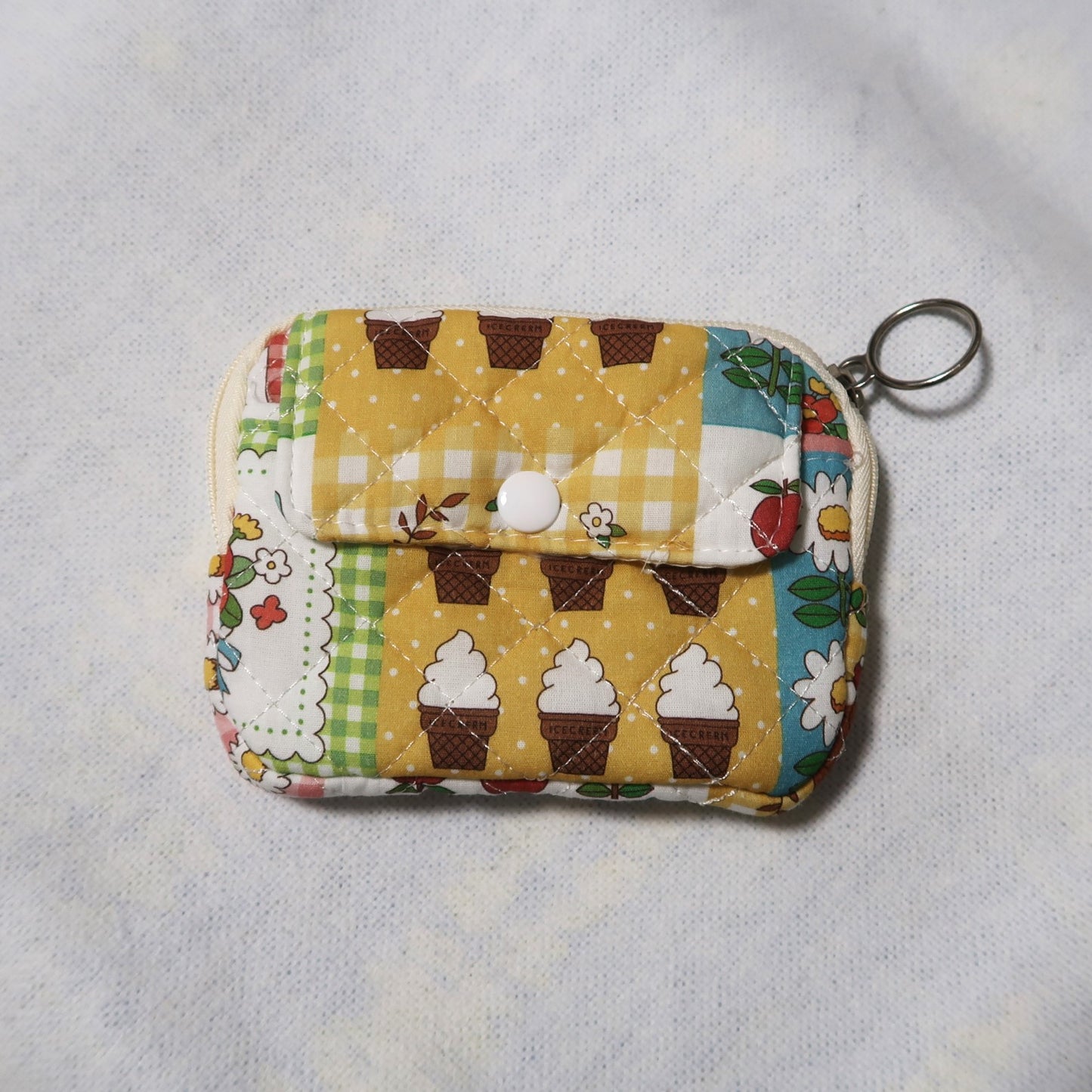 Portfel materiałowy pikowany