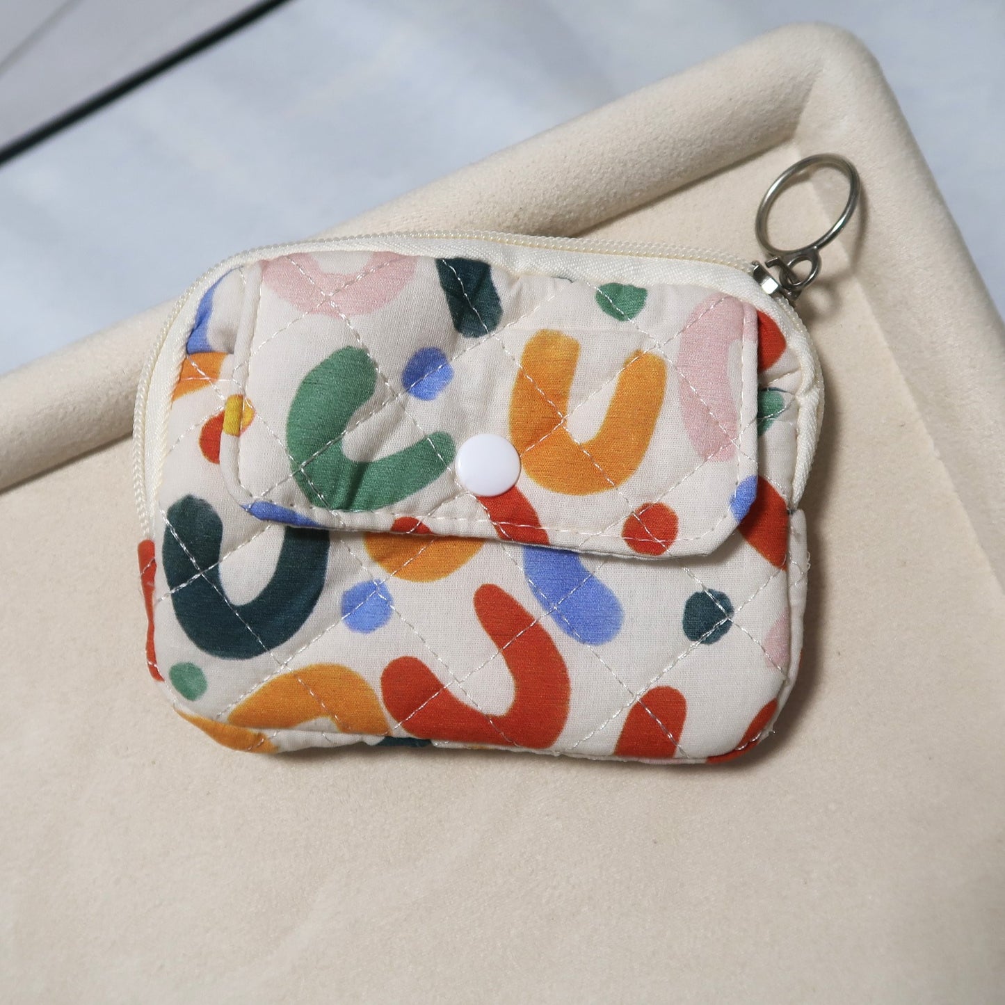 Portfel materiałowy pikowany