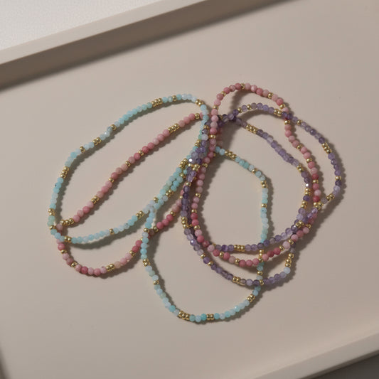 Bransoletka na gumce Turmalin