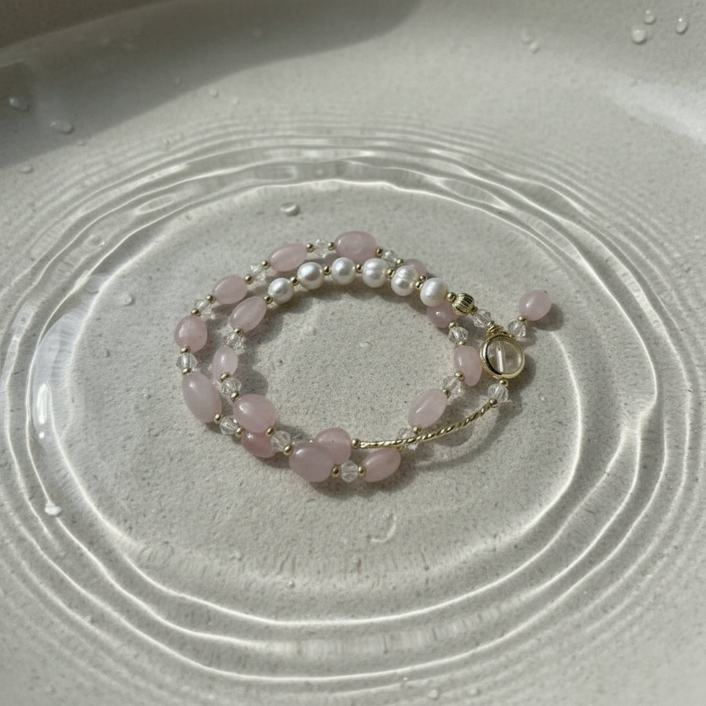 Bransoletka podwójna na gumce