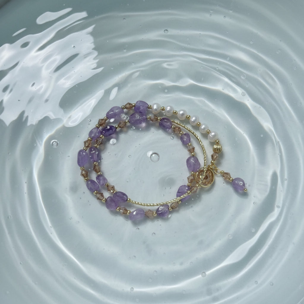 Bransoletka podwójna na gumce