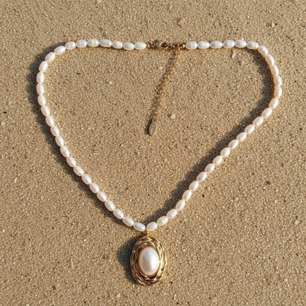 Naszyjnik perłowy Retro