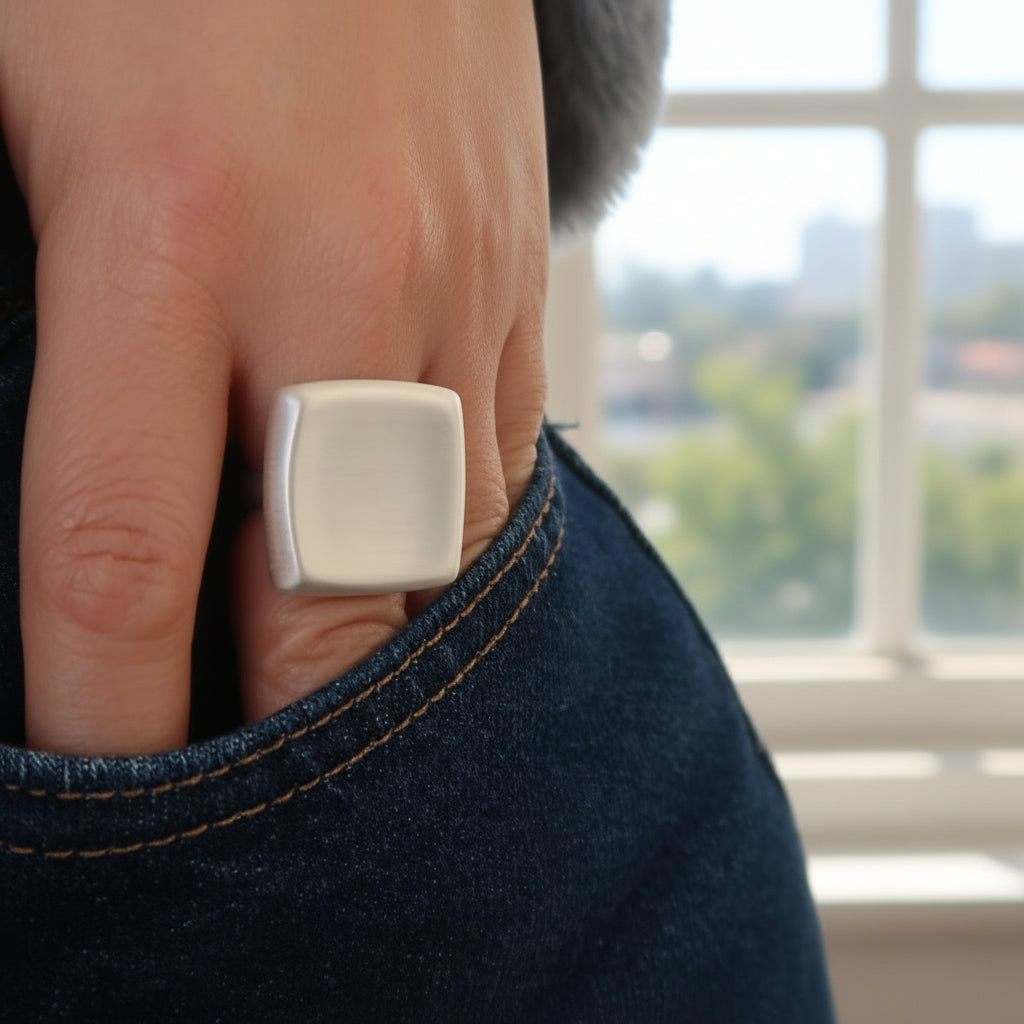 Pierścionek kwadrat