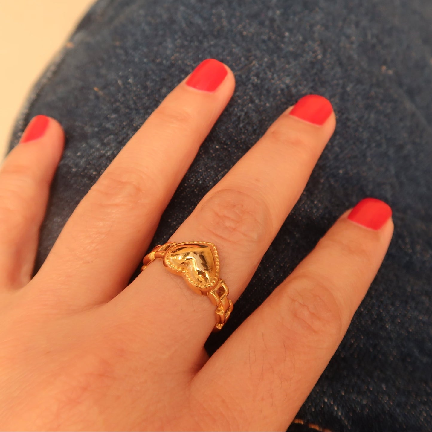 Pierścionek serduszko