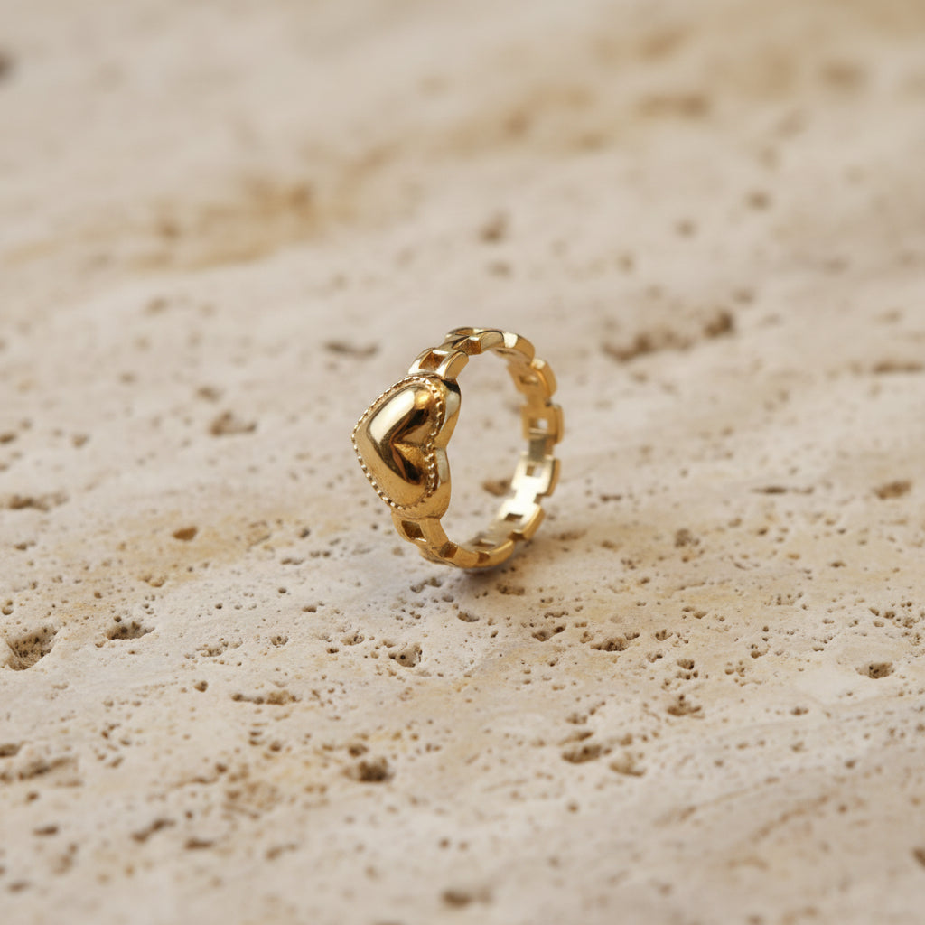 Pierścionek serduszko