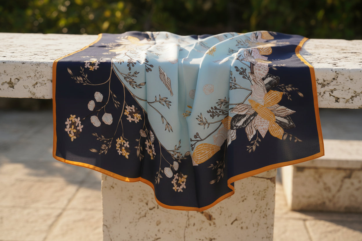 Blue Lotus Scarf