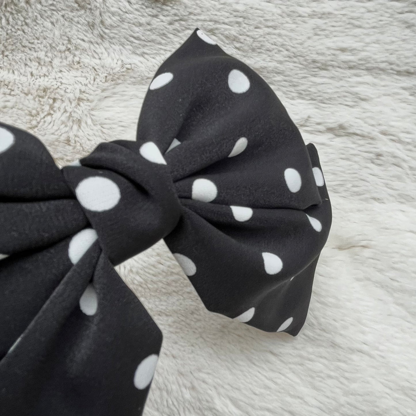 Bow Clip with Polka Dots