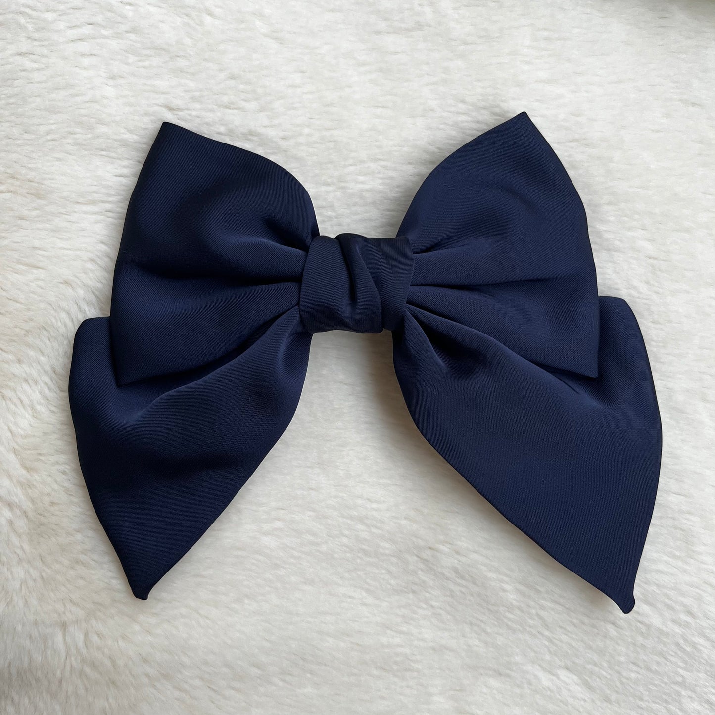 Satin bow clip