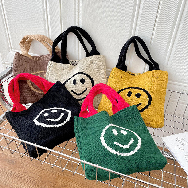 Bag with a smiling face