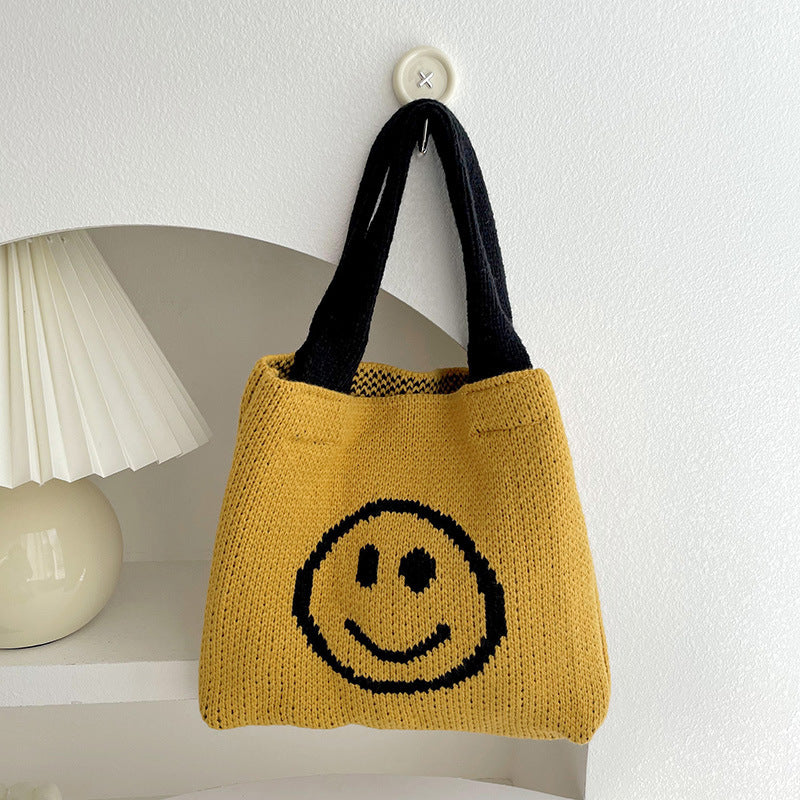 Bag with a smiling face