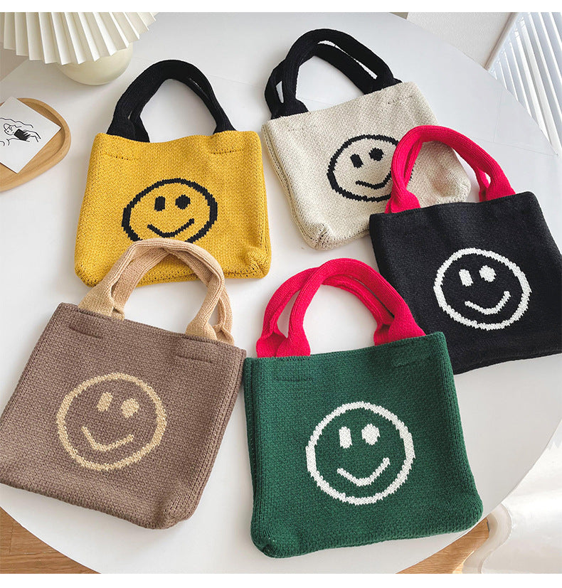 Bag with a smiling face