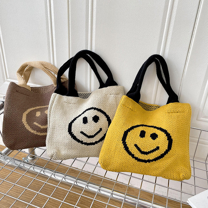 Bag with a smiling face