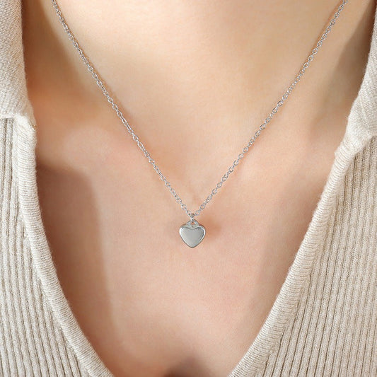 Heart Necklace Smooth